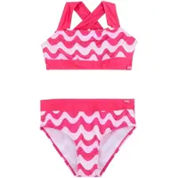 Regatta Meisjes Dakaria III Golvend Gestreept Bikini Set (Pop)