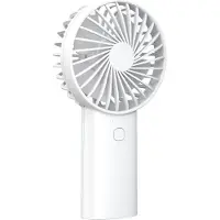 Akashi , Draagbare Ventilator 2 in 1 Batterij 4000mAh Opladen USB-C Zaklamp, Wit