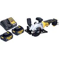 DeWalt DCS 571 M2 accucirkelzaag 18 V 115 mm borstelloos + 2x accu 4.0 Ah + lader