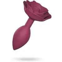 Love to love Open Roses M - siliconen anaalplug (rood)