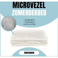 Eleganzzz Microvezel Zomerdekbed - Zomerdekbed 200x200cm - Dekbed Zomer - Tweepersoons - Dekbedden