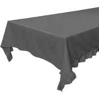 Walra Tafellaken Lovely Linen Ruffles - 140x320 - 50% Katoen (BCI) / 50% Linnen - Antraciet