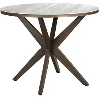 Yoi Tuintafel Calma High Dining Rond Bronze Travertin Ø120