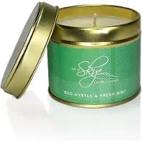Isle of skye candle company Geurkaars Mirte en Munt (Bog Myrtle & Fresh Mint) Blikje - 45 uur - Sojawas - Isle of Skye Candle