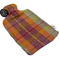 Caroline wolfe murray Kruik Paars Oranje - 2 liter - Harris tweed - Handgemaakt in Schotland - Caroline Wolfe