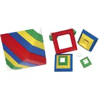 WEPLAY Eduplay puzzel speelgoed driehoek set - 15-delig - educatief karton.