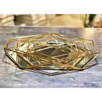 Prisma Opbergschaal- Goudkleurig 34cm