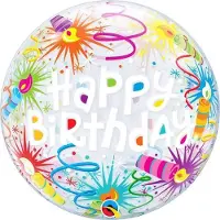 Qualatex Bubble Birthday Lit Candles