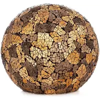 Villaflor Tafellamp Bol Glass Black & Gold Ø 30cm E14 Fitting