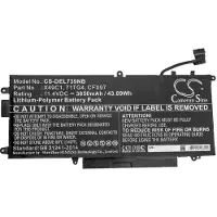 Cameron Sino Dell 71TG4 / CFX97 / K5XWW accu (11.4 V, 3850 mAh, huismerk)