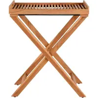 Ebuy24 Bijzettafel Ronda Tray | hout naturel 40x70x60 cm bijzettafels | NADUVI