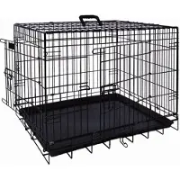 Nobby Bench Opvouwbaar 2 deurs Zwart - 116 x 77 x 86 cm