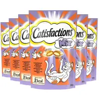 Catisfactions Kattensnoepjes - Mix Snacks Kip en Eend - 6x60g