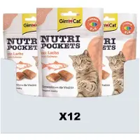 GimCat 12x Nutri Pockets Zalm 60 Gr