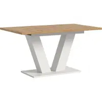 Ebuy24 Uitschuifbare Eettafel Motion Emob - Artisan & Wit - 150-190x76x90cm