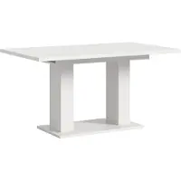 Ebuy24 Uittrekbare Eettafel Motion Emob - Spaanplaat - 150-190x76x90 Cm - Wit