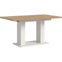Ebuy24 Uitschuifbare Eettafel Motion Emob - Artisan & Wit - 150-190x76x90cm