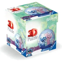 Ravensburger Disney Stitch, Angel and Scrump 3D Puzzelbal (55 stukjes)