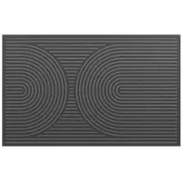 MD-ENTREE deurmat Curves Archy antraciet (80x50 cm)