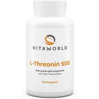 Vitaworld L-Threonine 500 mg capsules, 120 stuks
