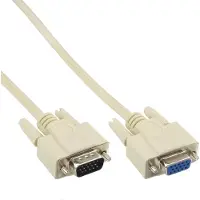 InLine VGA monitor verlengkabel - CCS aders / beige - 10 meter
