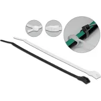 DeLOCK Cable tie with flat head L 280 x W 4.6 mm 100 pieces