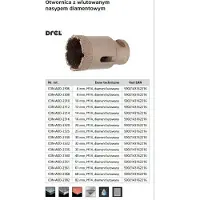 Drel KORONA M14 Z NASYPEM DIAMENTOWYM LUTOWANYM 8 mm KON-AOD-2308 (8 millimeter)