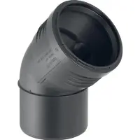 Geberit Silent-PP Bocht, DN 125, dø 125 mm, 390.622.14.1