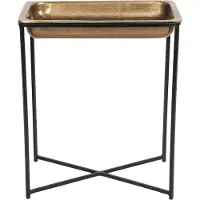 Clayre & Eef Bijzettafel 53x54x62 cm aluminium rechthoek