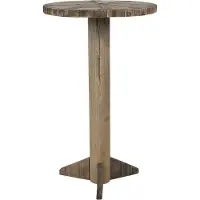 Clayre & Eef Bijzettafel Ø 38x62 cm hout rond