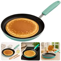 Cheqo Pannenkoekenpan 24 cm - Koekenpan - Pan - Pan voor Pannenkoeken - PFAS Vrij - Keramisch - Inductie Geschikt - Aluminium
