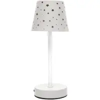 Home Deco Kids oplaadbare tafellamp kinderkamer - met usb - licht grijs - draadloos/portable