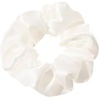 Soho - Satijn Scrunchie Haarelastiekjes Wit Dames
