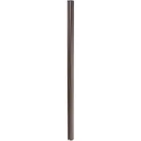 MCW Aluminium paal Sarthe WPC-omheining, pijlerpaal, insteeksysteem 1,86m ~ bruin