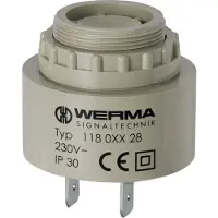 Werma Signaalapparaat, continu/puls, 64580075, 24VAC/DC, zwart