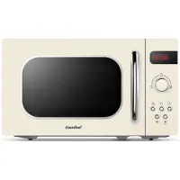 Comfee CMSRO 20 liter retro-stijl magnetron / retro magnetron met 8 automatische programma's, 5 vermogensniveaus, een snelstartknop, 20 liter, 800W, kleur: abrikoos