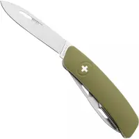 Swiza D03 AM, KNI.0036.1050, Olive, Zwitsers zakmes, 6 tools