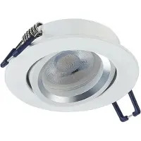 ELP gu10 armatuur sinope kantelbaar wit Ø85mm IP22