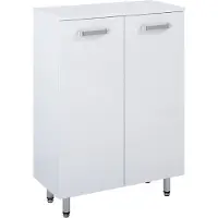 Royo Kast Ava 60cm 2 Deuren Wit En Chroom Met Poten