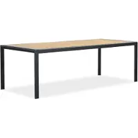 LUX outdoor living Annecy dining tuintafel 6 personen | teakhout + aluminium | Natural Teak/antraciet | 227cm