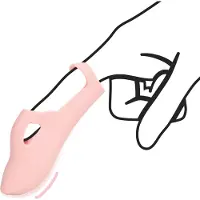Loveline - vinger vibrator met ribbels - siliconen - roze