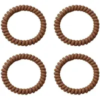 Soho - Wave Spiraal Haarelastieken Haarelastiekjes Bruin Dames