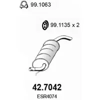 ASSO 42.7042 Einddemper