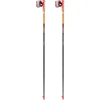 LEKI Trailrunning stok Vertical K View Carbon/White/Neon Red - 135 cm