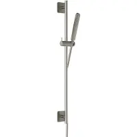 Hotbath Gal GL309 Verstelbare Glijstang 100 Cm Met Doucheslang 1,5 Mtr En Handdouche - Geborsteld Nikkel - Messing - Kranen, Douchekranen, - Kranen, Douchekranen, Douchestangen