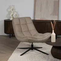 Giga Meubel Draaifauteuil Mattis Taupe
