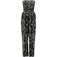 Hailys Jumpsuit 'Ja44nina' zwart / wit