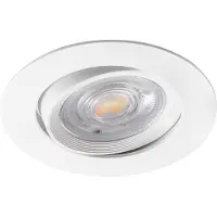 BES LED LED Inbouwspot - Brinton - 7W 630lm 38D - Dimbaar - Aanpasbare Lichtkleur 3000K-4000K-6500K - Rond - Wit