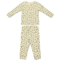 Little Dutch pyjama groen Jongens/Meisjes Stretchkatoen Ronde hals All over print - maat 62/68