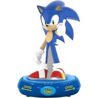Kids Euroswan Sonic The Hedgehog 3D Nachtlamp - Bureaulamp - Kamerlamp - Blauw - 25 CM